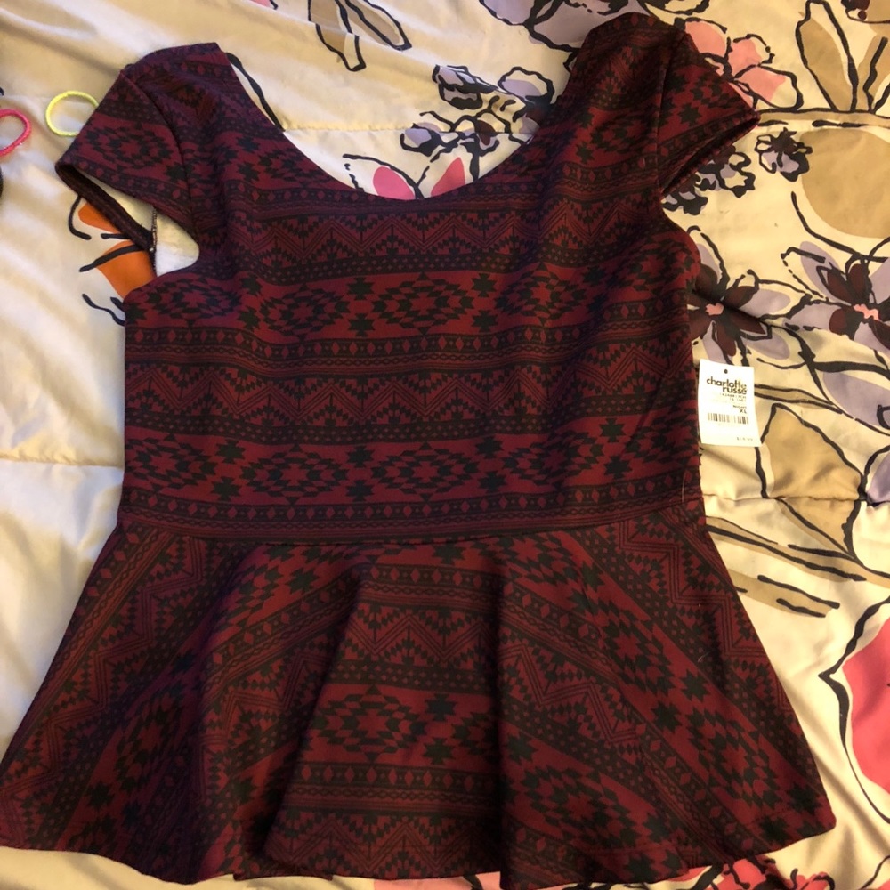 Aztec Pattern Blouse